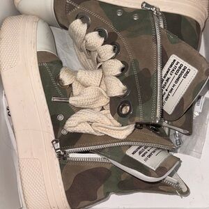 Camouflage High-Top Women's Sneakers